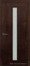 Дверь Краснодеревщик 80 02 с фурнитурой, Дуб мореный натуральный шпон